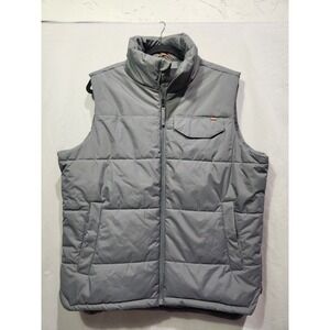 Hawke & Co Quilted Puffer Vest‎ Gray Heavy Outdoor Chore Gorpcore Medium